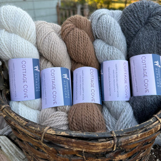 Aran Weight Alpaca Yarn - Green Gable Alpacas