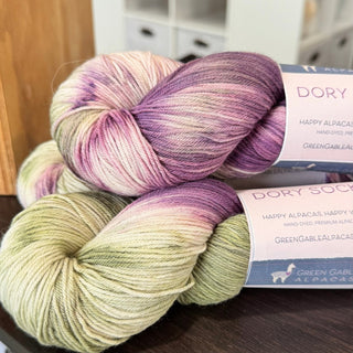 Dory Sock Yarn | Calla Lily - Green Gable Alpacas