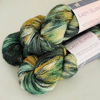 Lady Slipper Fingering Weight Yarn | Breakwater - Green Gable Alpacas